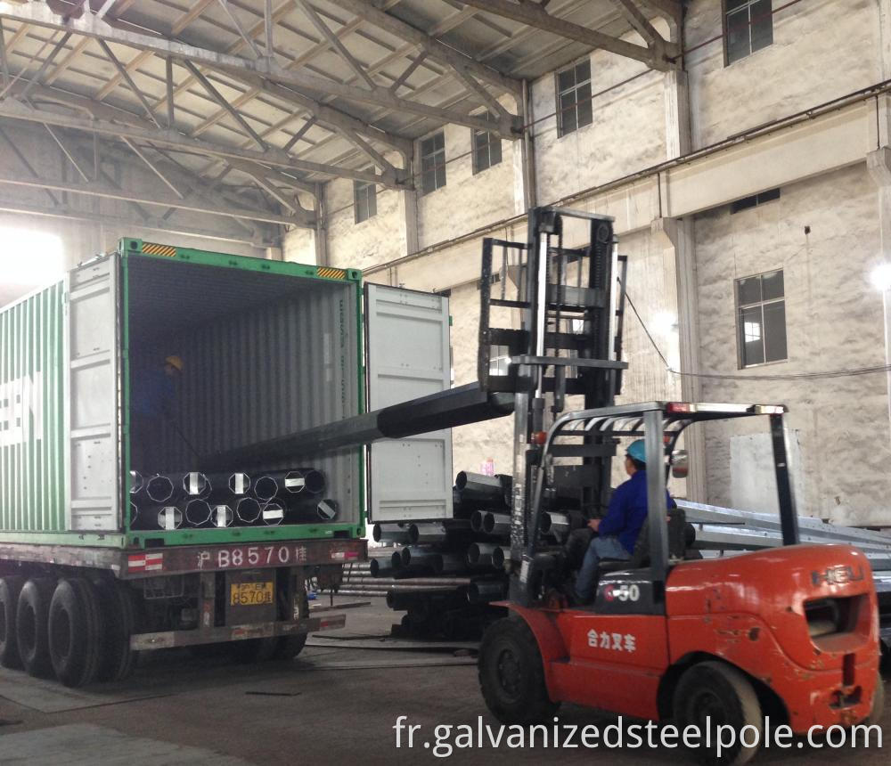 Steel Poles Delivery